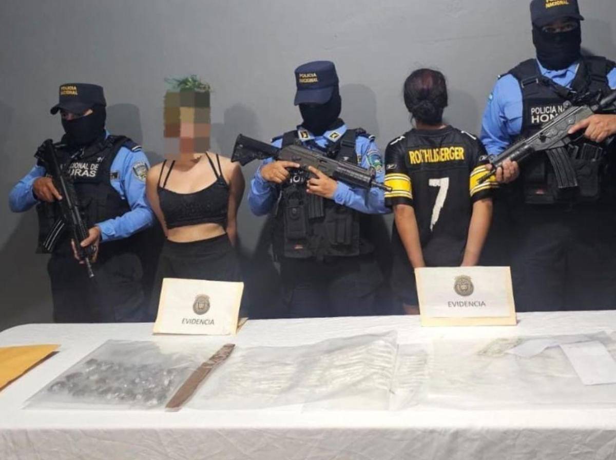 Caen La Niña y La Negra, presuntas integrantes de la 18, en la Reparto Lempira