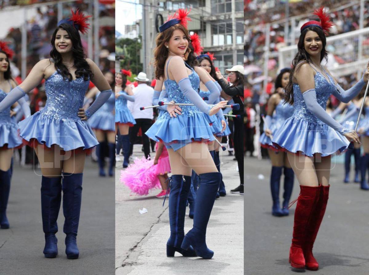 Hermosas palillonas del Jesús Milla Selva brillan en los desfiles