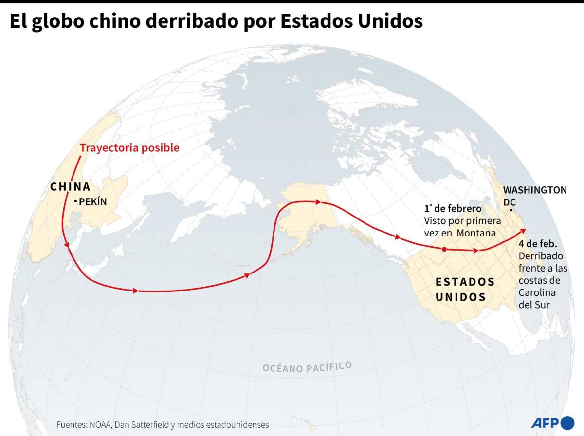 VIDEO: Estados Unidos derriba globo que sobrevolaba Canadá