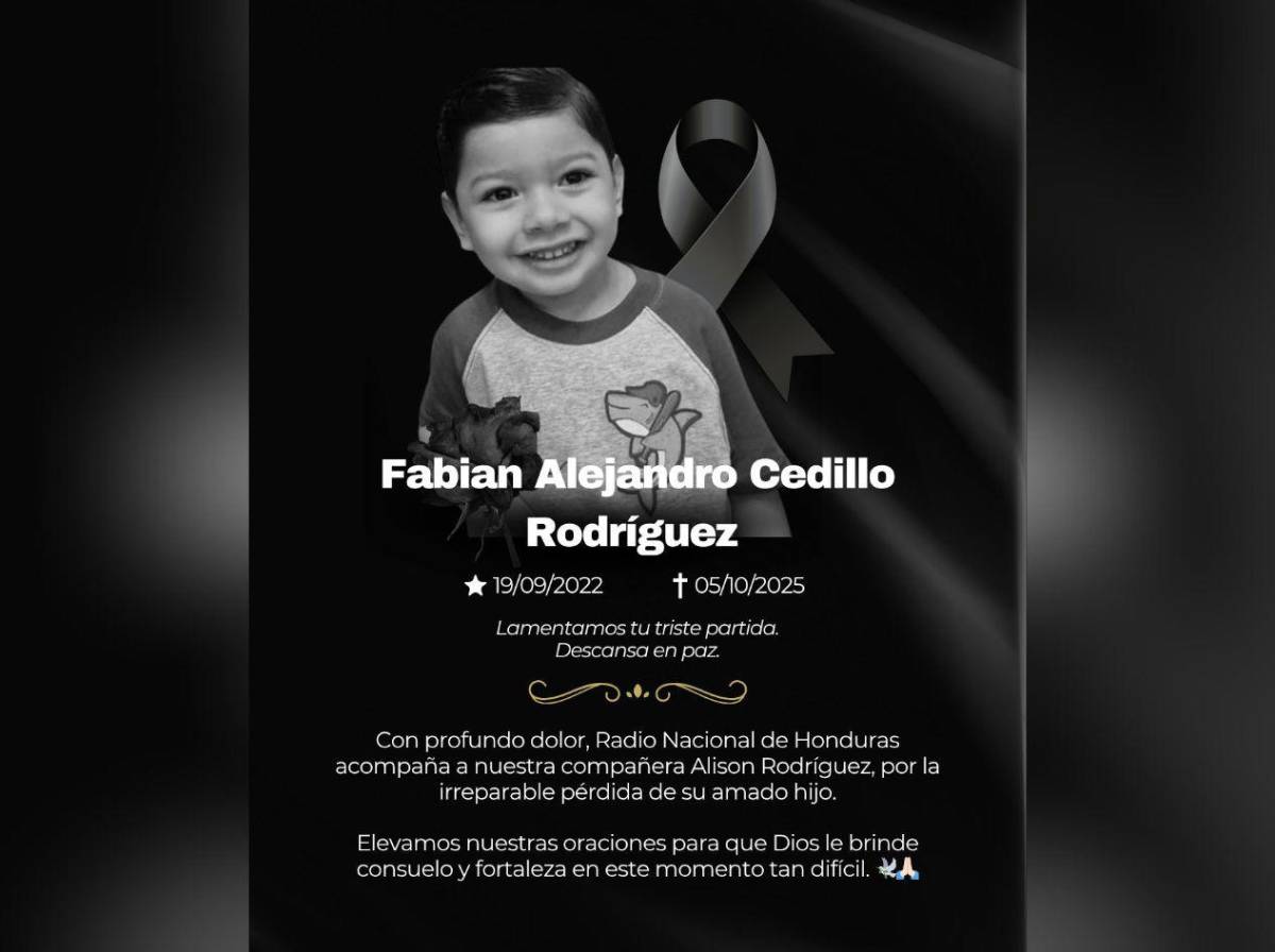 Niño que murió en accidente en El Paraíso era hijo de la periodista Alison Rodríguez