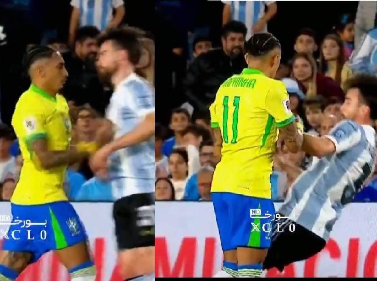 Bronca en Argentina-Brasil, la respuesta a Raphinha y picante cruce de Rodrygo