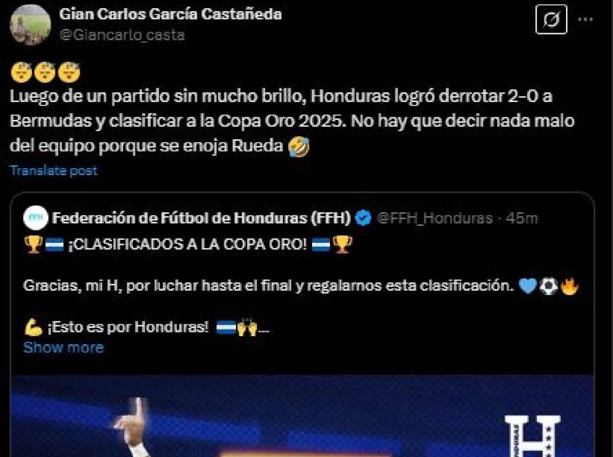 Prensa de Honduras no perdona: esto dicen pese a triunfo ante Bermudas