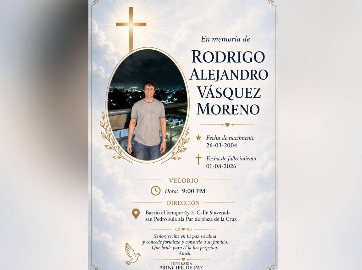 Muere estudiante de Derecho tras accidente vial en San Pedro Sula