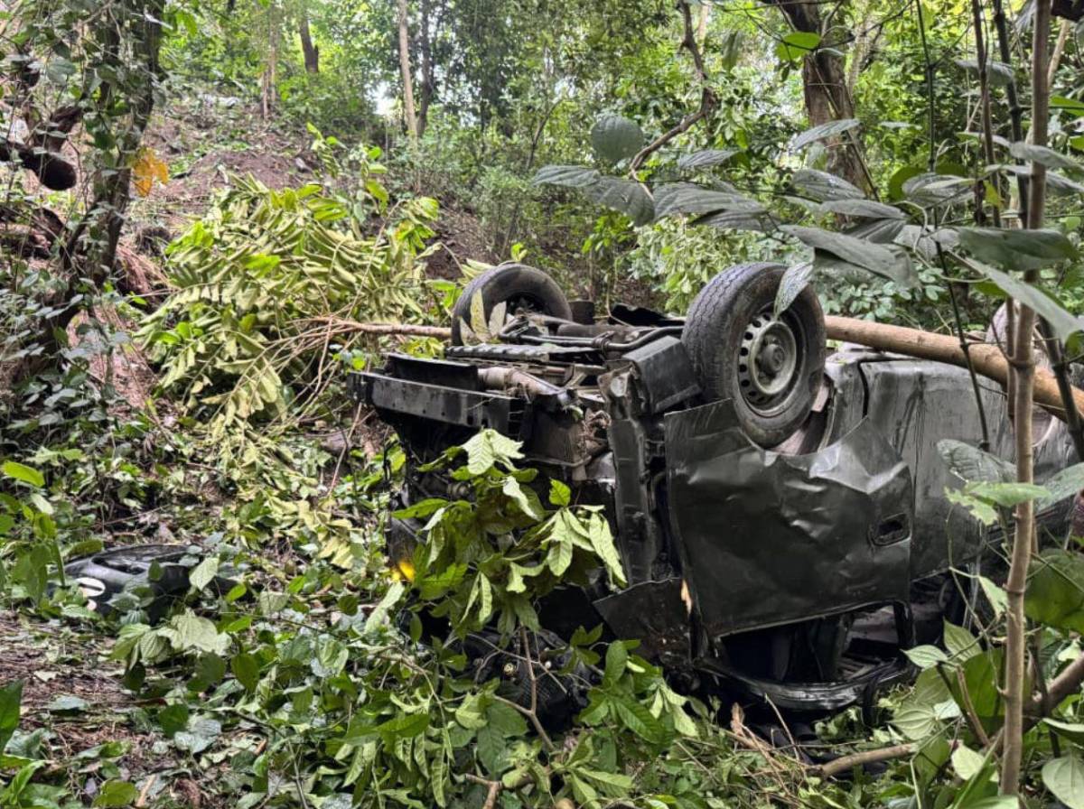 Identifican a conductor que murió al caer 'rapidito' a un abismo en Cofradía