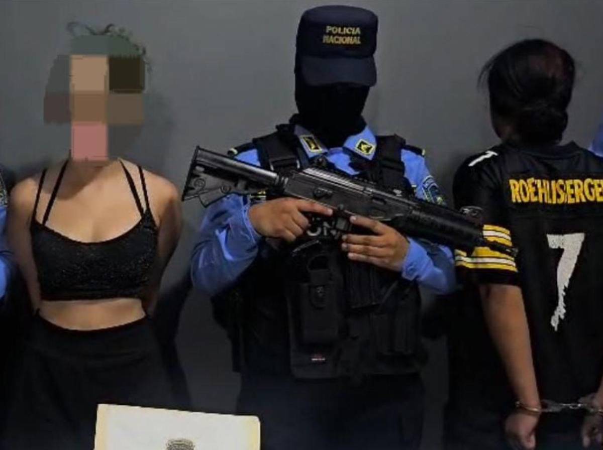 Caen La Niña y La Negra, presuntas integrantes de la 18, en la Reparto Lempira