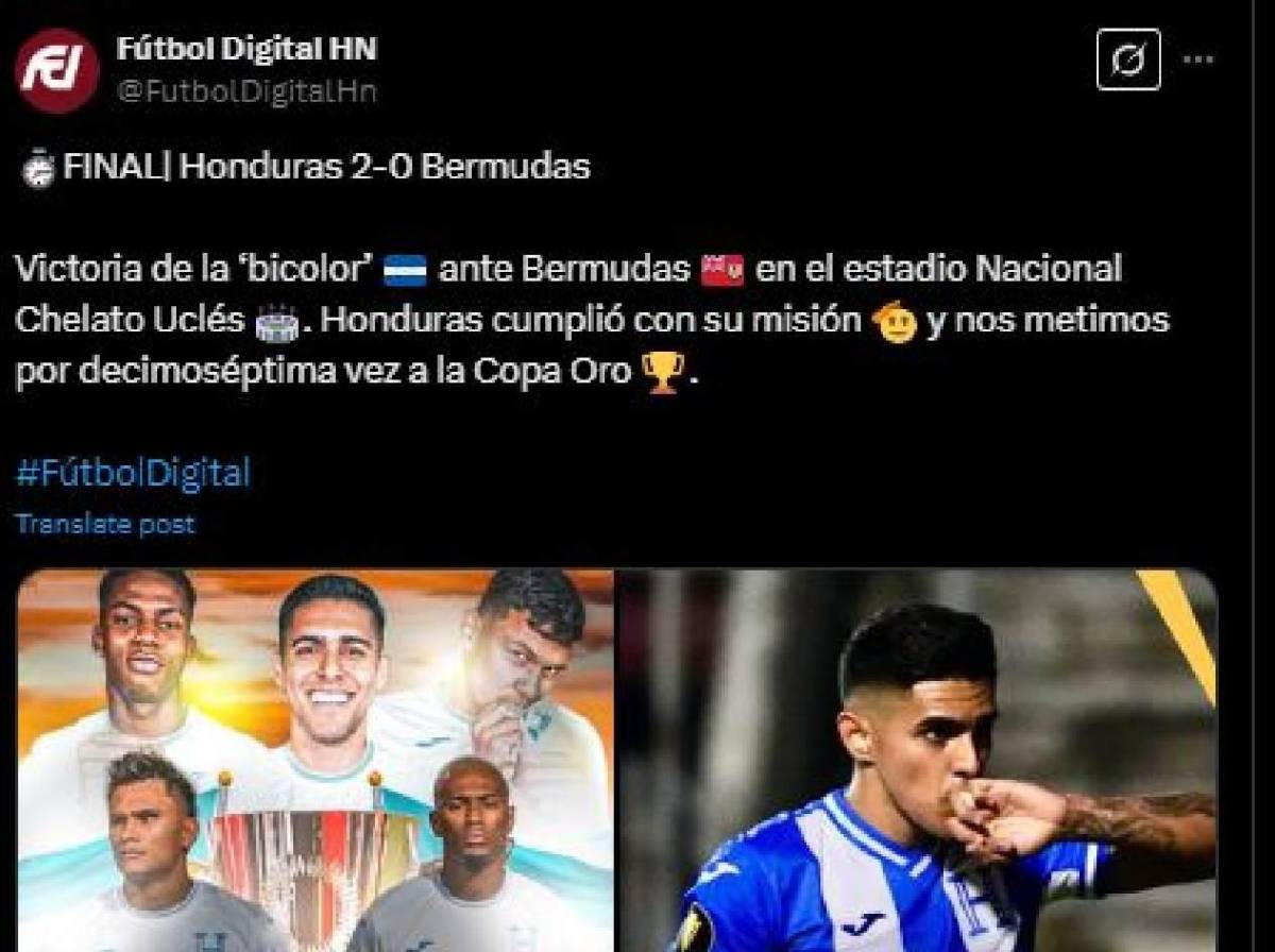 Prensa de Honduras no perdona: esto dicen pese a triunfo ante Bermudas