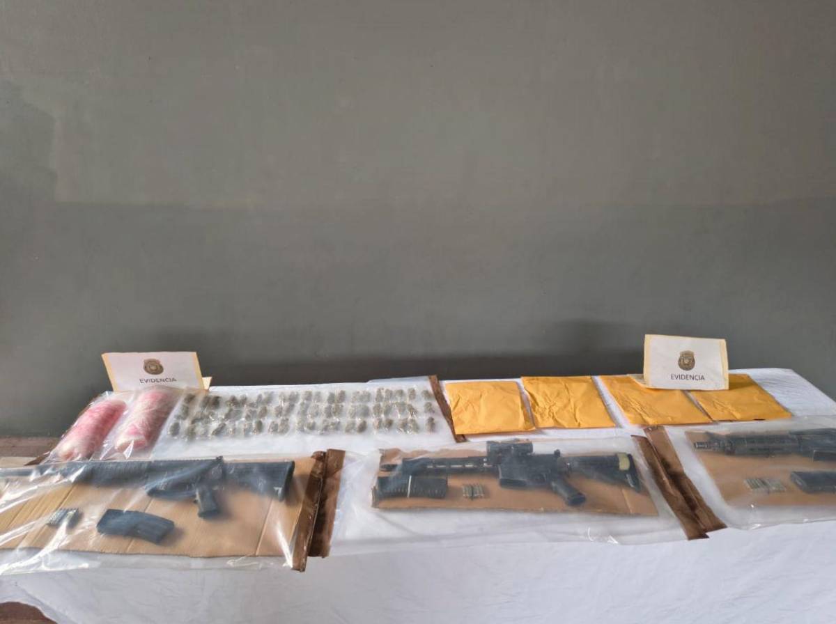 Golpe a Los Argueta: cuatro capturados y decomisan armas, droga y carro de lujo