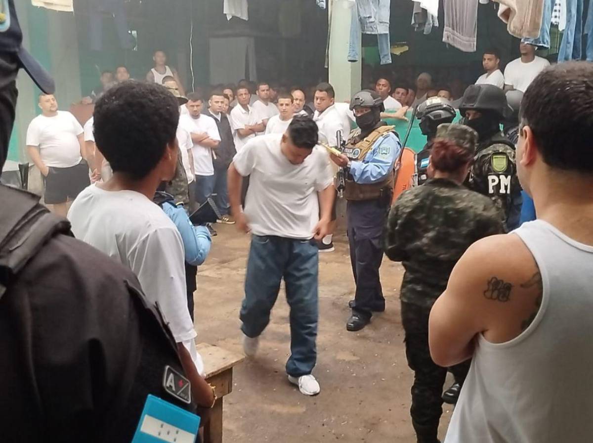 Imágenes del operativo de traslado de reclusos vinculados a la extorsión