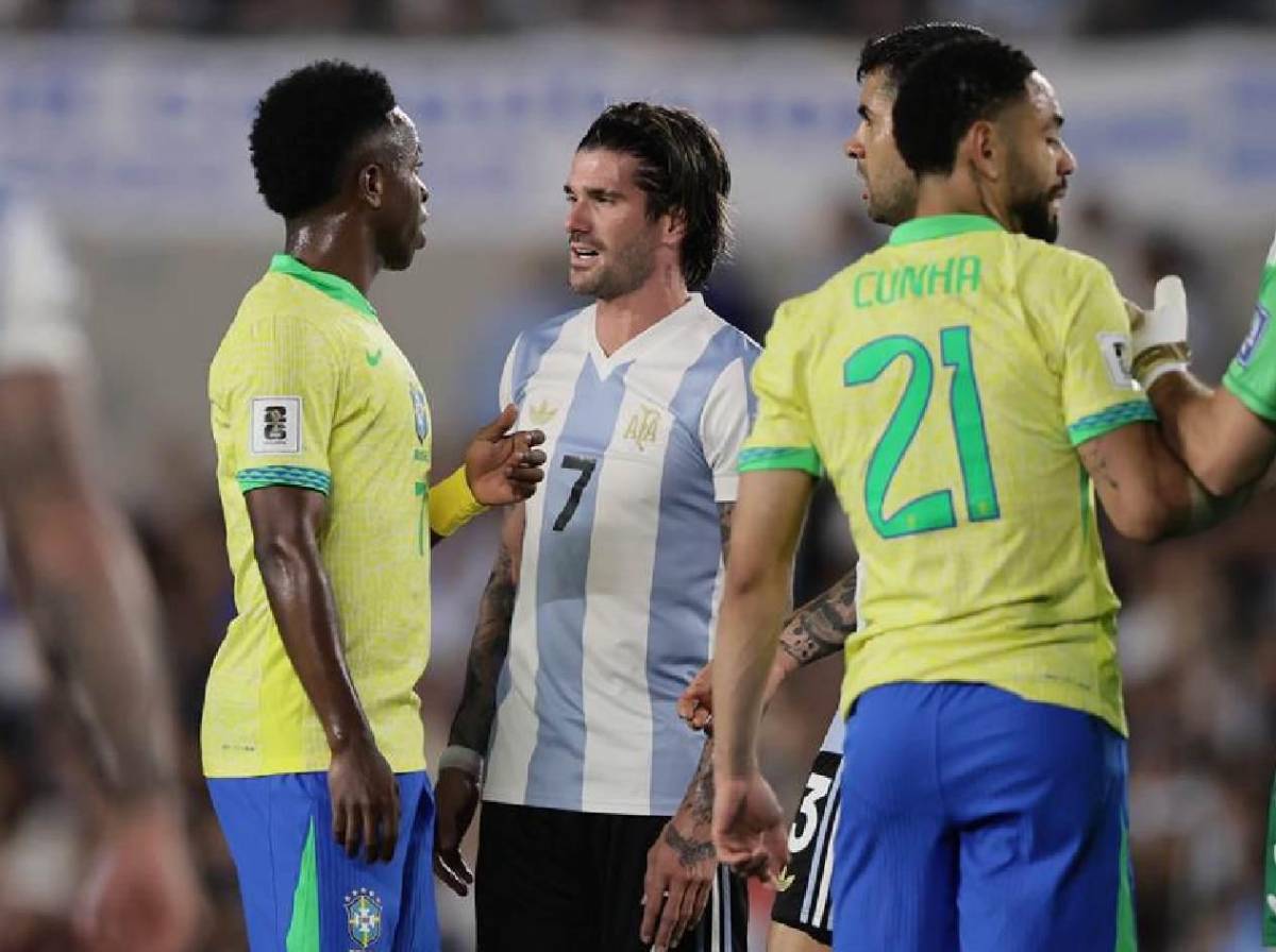 Bronca en Argentina-Brasil, la respuesta a Raphinha y picante cruce de Rodrygo
