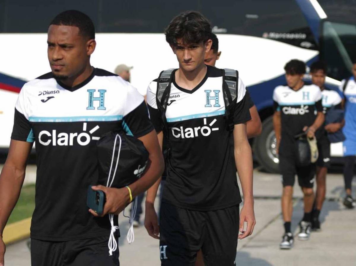 Día de entreno de Honduras: Los 'novatos' y el legionario que volvió