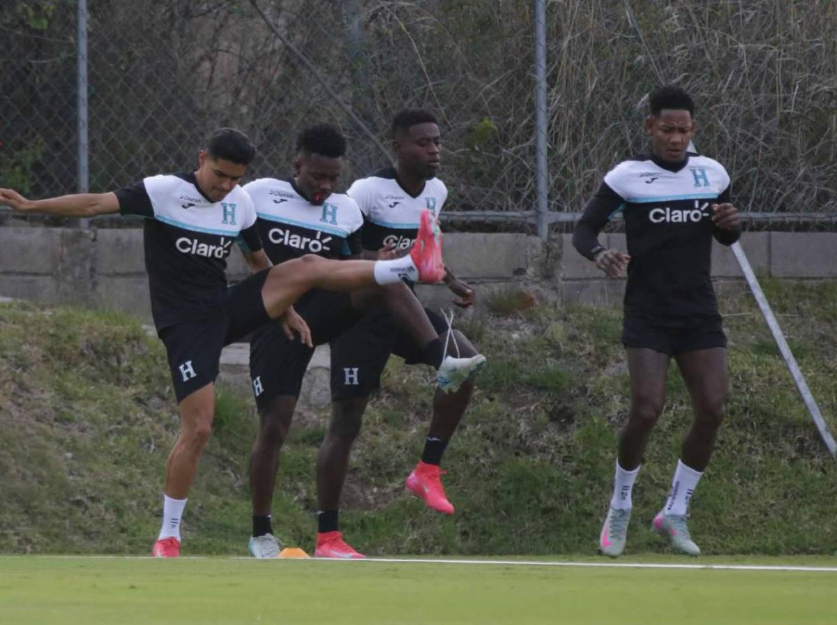 Día de entreno de Honduras: Los 'novatos' y el legionario que volvió