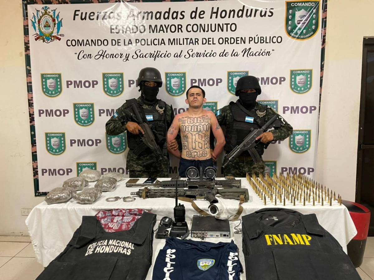 Capturan a “Wairy”, cabecilla de la pandilla 18 en Chamelecón