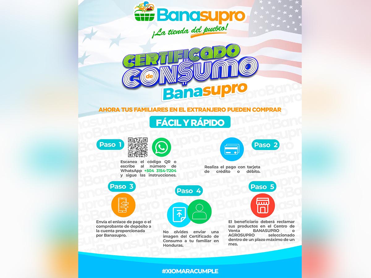 Los familiares en el país deben ir con el certificado y su documento de identidad a cualquier centro Banasupro o Agrosupro.