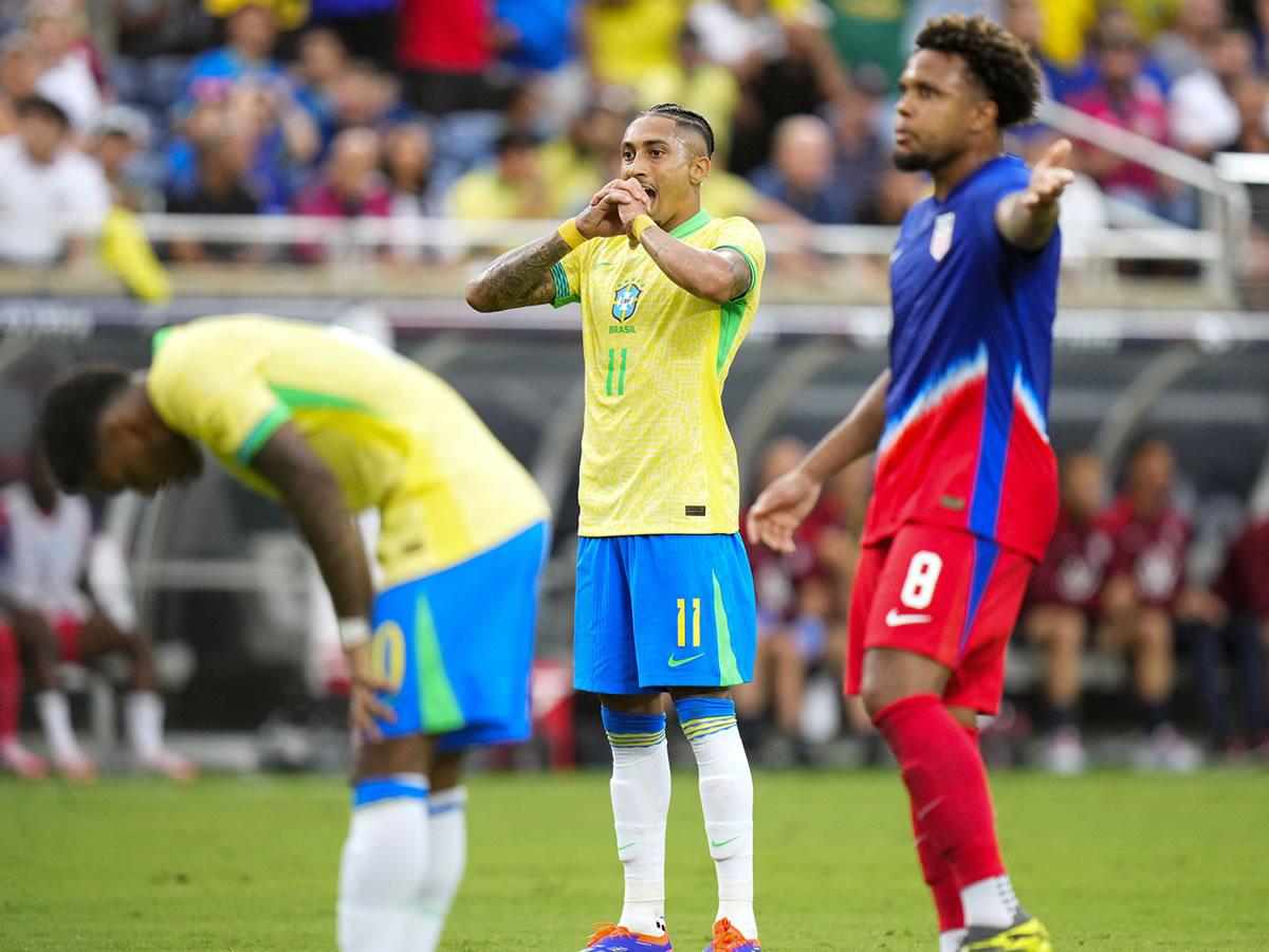 Brasil no pudo ante Estados Unidos y llegará con dudas a la Copa América 2024