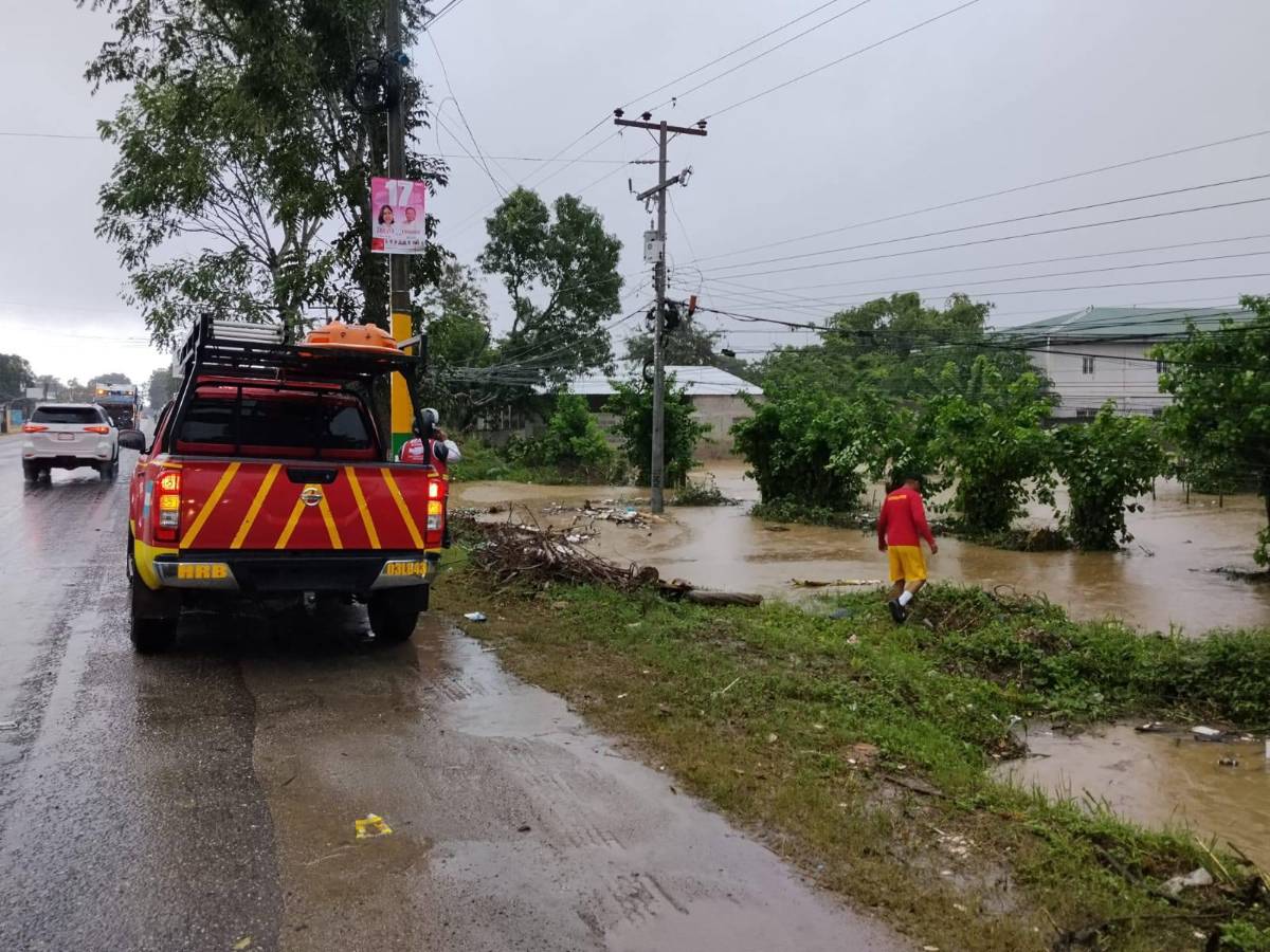 El Progreso, Yoro, bajo el agua; lluvias dejan calles incomunicadas