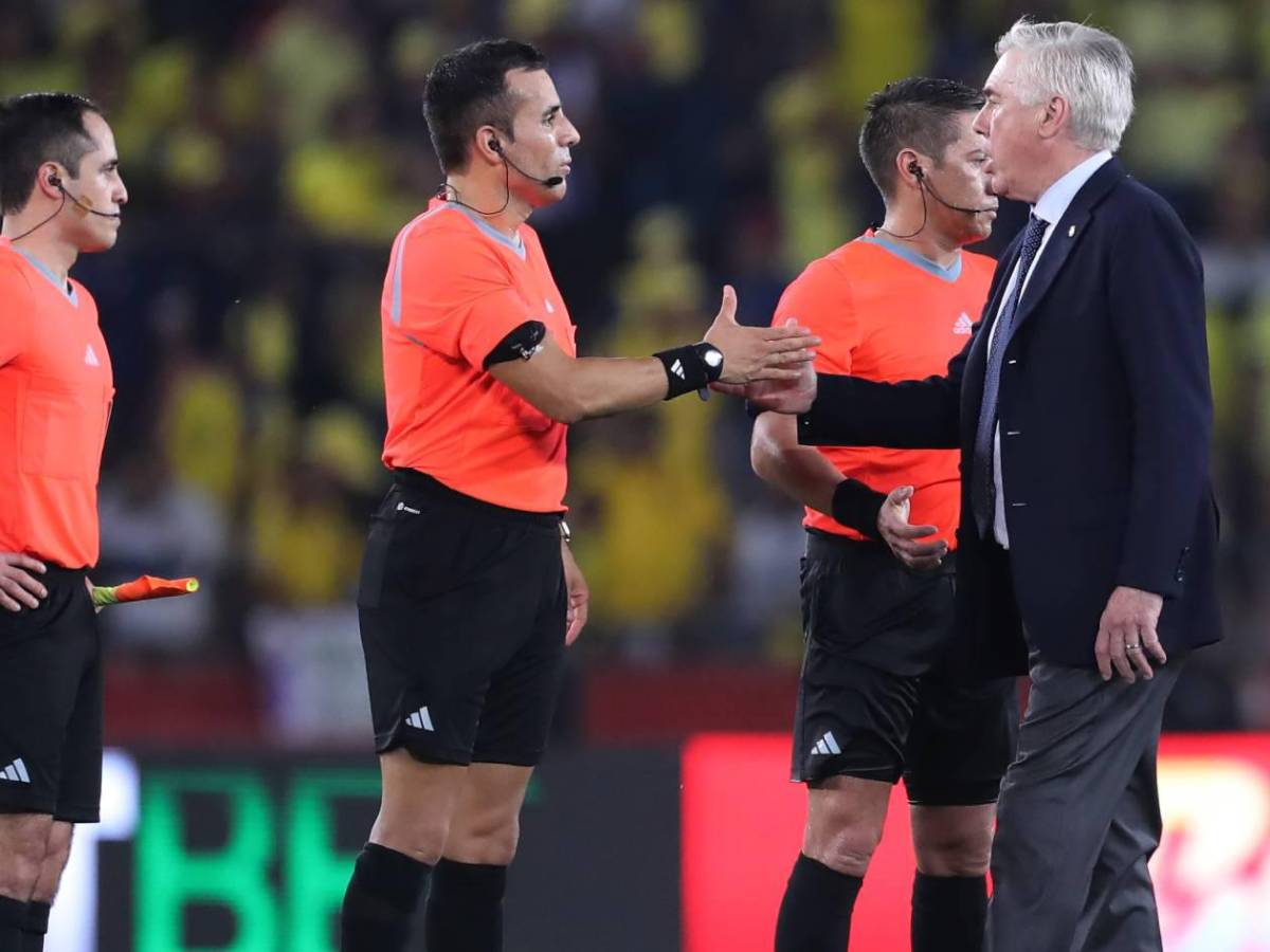 Ancelotti molesto, burla a Vinicius y un heladero en el Ecuador - Brasil