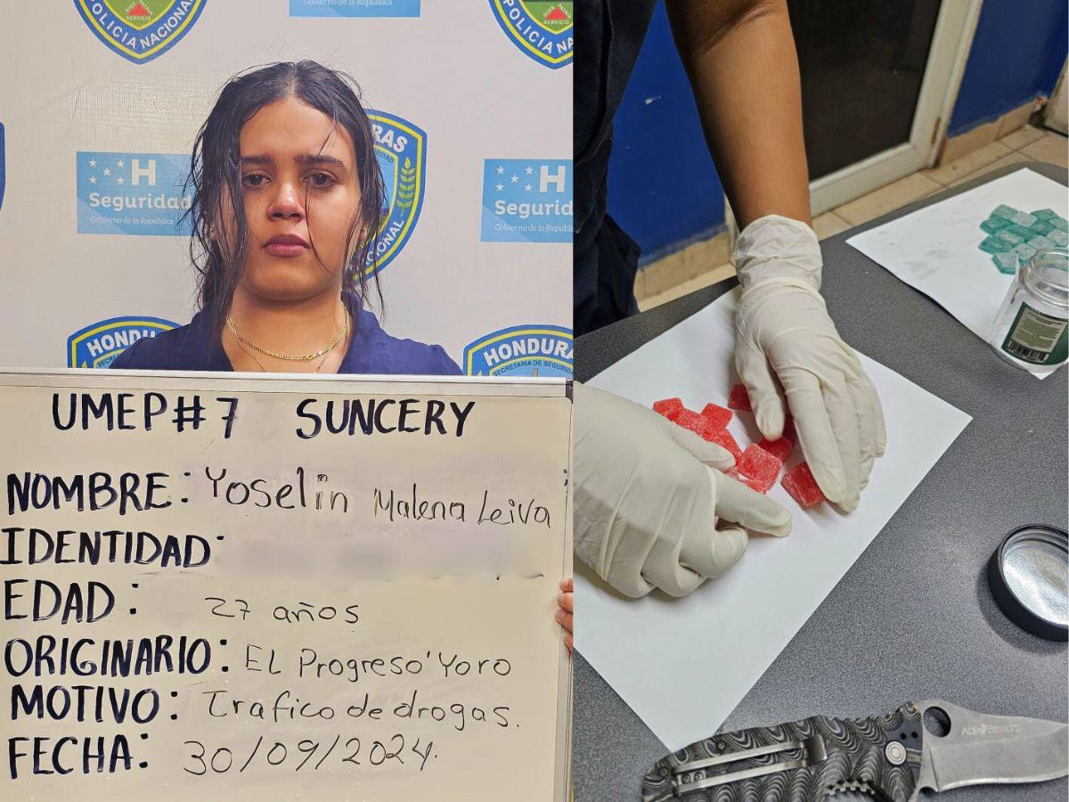 Capturan a joven por tráfico de gomitas de marihuana en San Pedro Sula