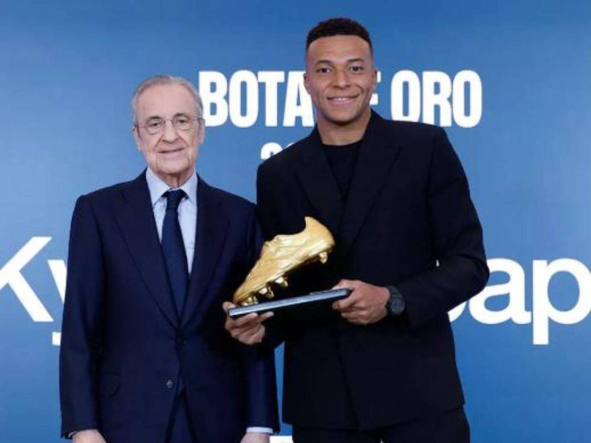 Mbappé recibe la Bota de Oro: lo que dijo y quiénes del Real Madrid lo acompañaron