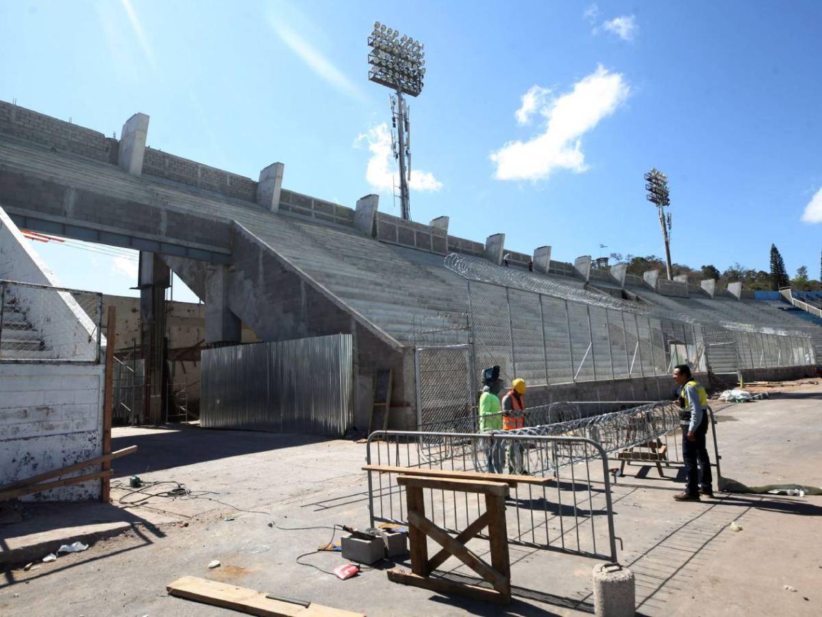 Chelato Uclés: Nueva gradería casi lista para el clásico Olimpia vs Motagua​​​​​