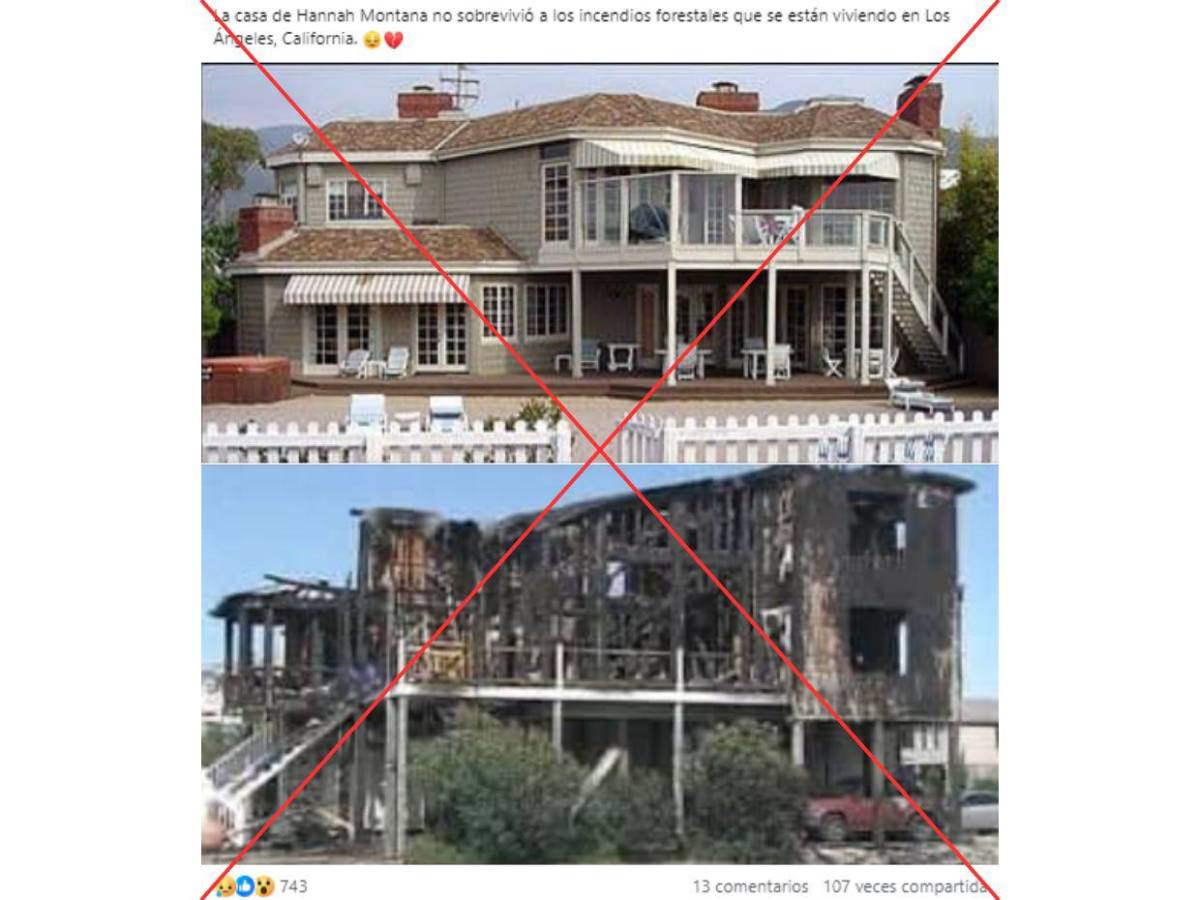 <p>Captura de pantalla a una publicación de Facebook hecha el 14 de enero de 2025.</p>