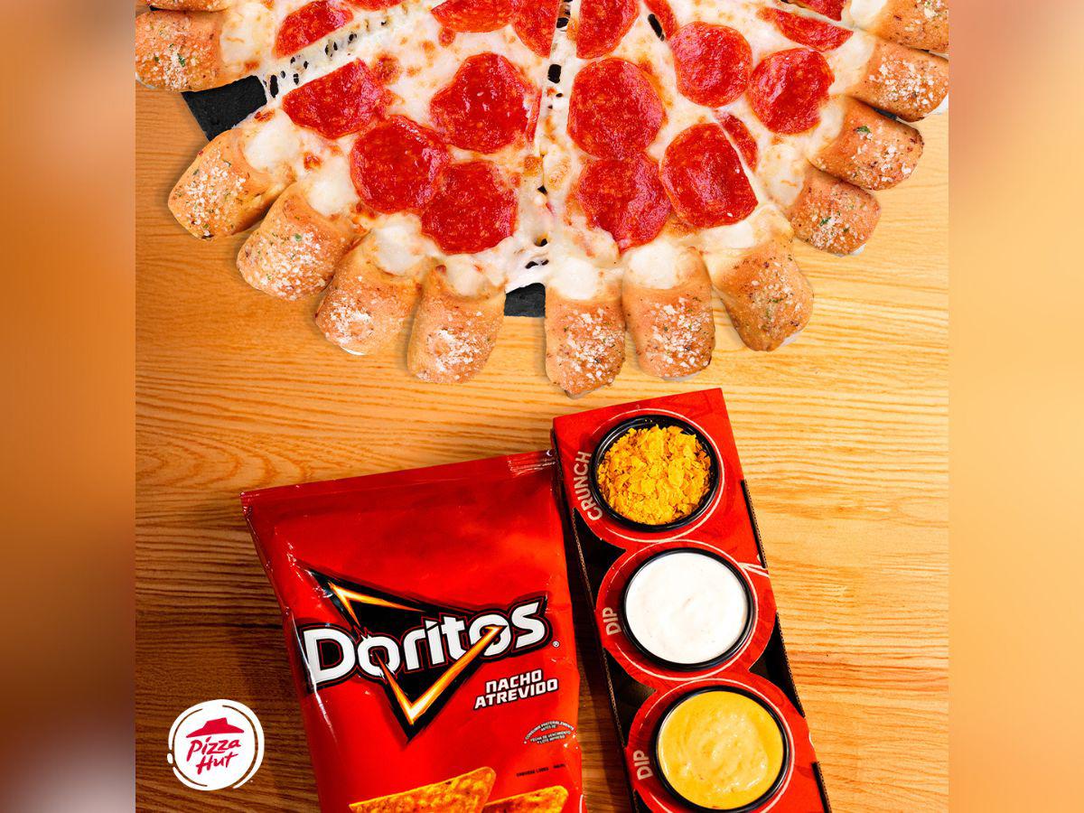 Pizza Hut presentó su nueva pizza Cheesy Bites Dip and Crunch