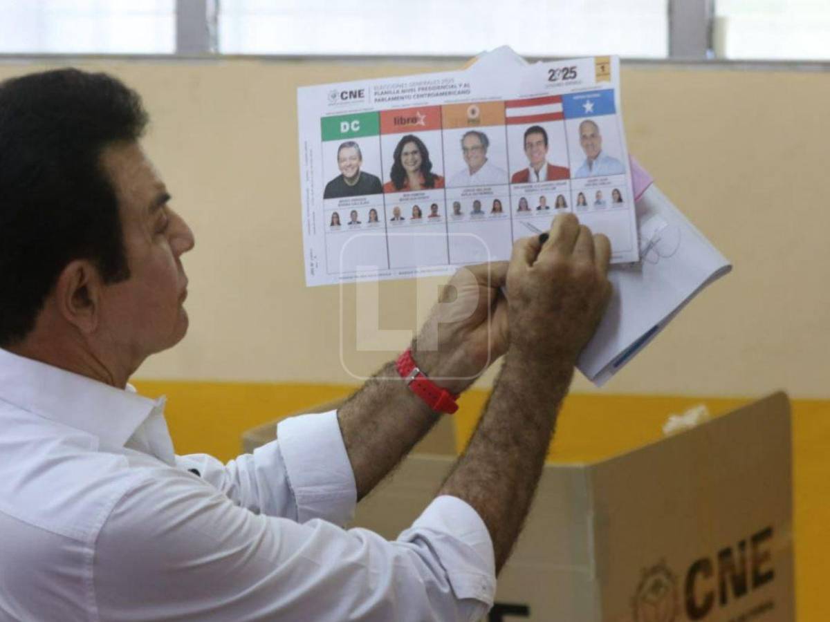 Así votaron los candidatos a la presidencia de Honduras