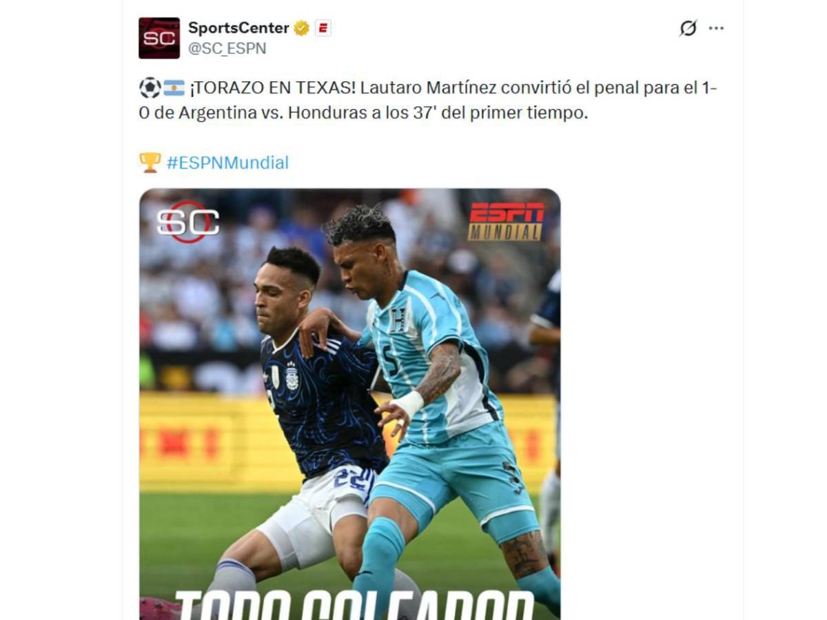 Argentina - Honduras: Indignación, señalan a jugador de la H y curioso blooper