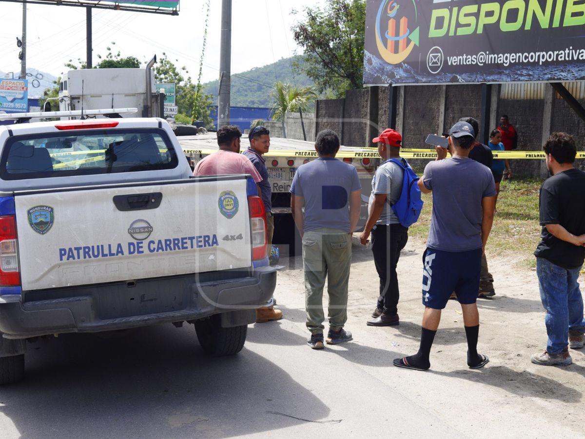 Motociclista muere tras accidente con rastra estacionada en la Vuelta del Cura, Choloma