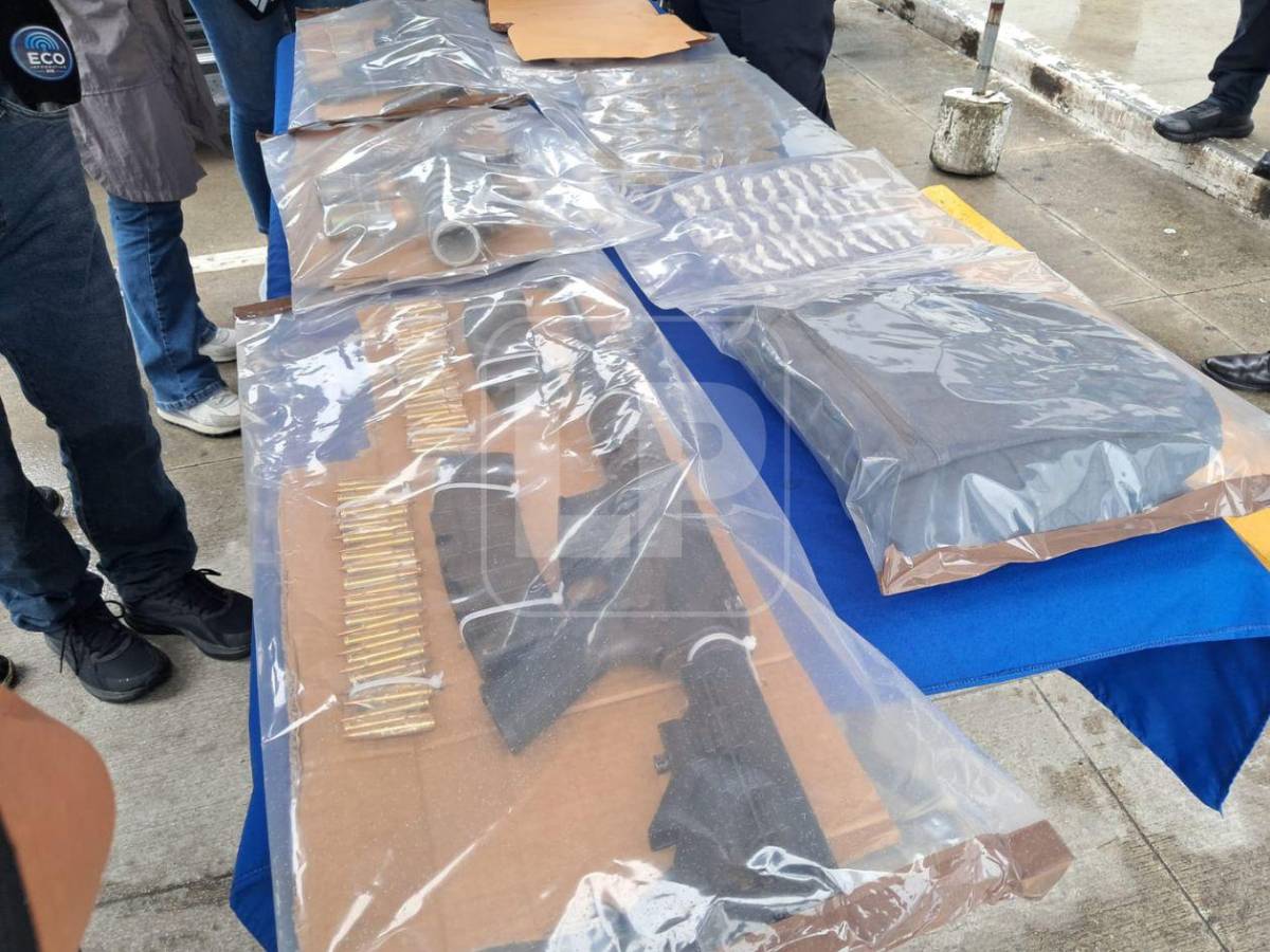 Ready y Chino, supuestos MS-13, son capturados en Choloma; tenían dos AR-15