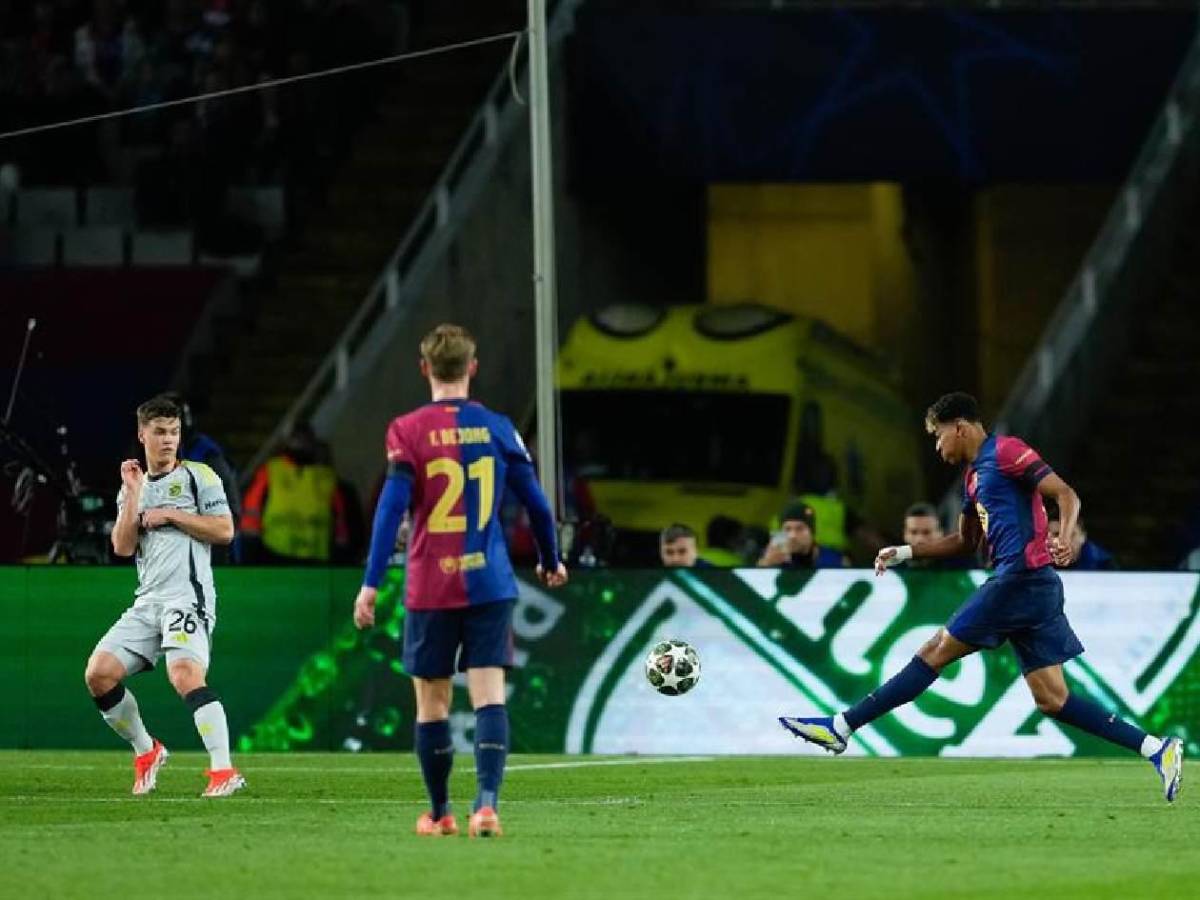 Show de Raphinha-Yamal, festejo a lo Messi y locura del Barcelona en Champions