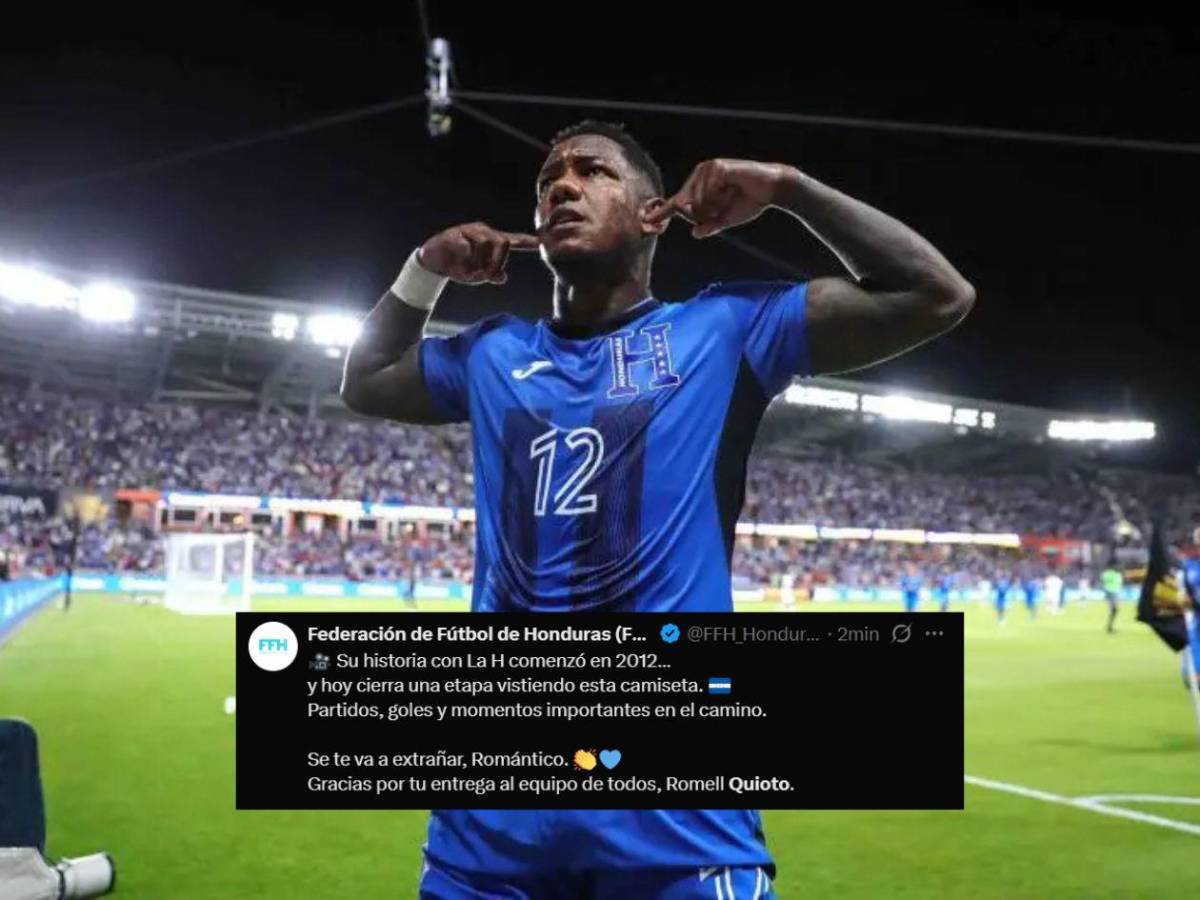 Así reaccionó la prensa al retiro de Romell Quioto de la Selección de Honduras