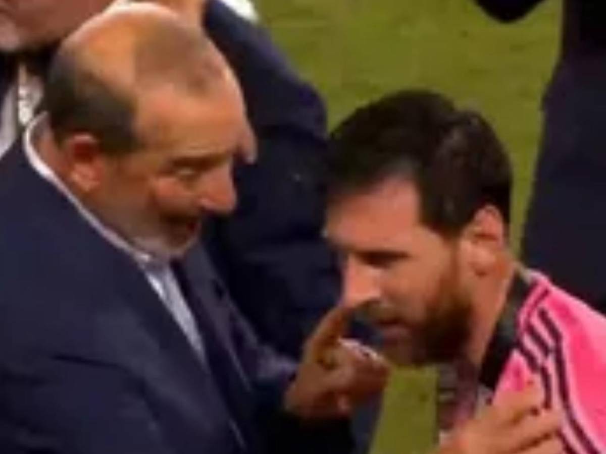 Messi se enojó: protagoniza fuerte cruce con comisionado de MLS en pleno festejo