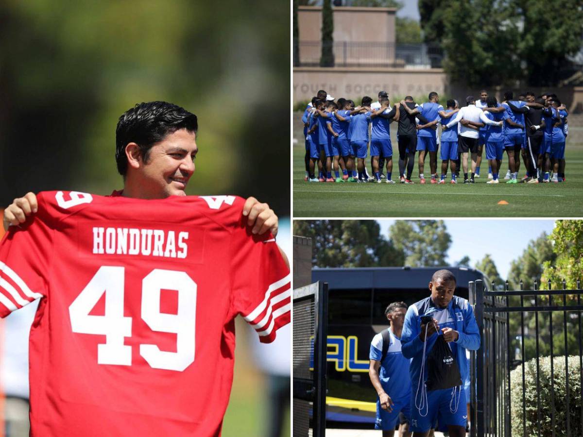 Visita especial en el entrenamiento de Honduras antes del duelo contra México
