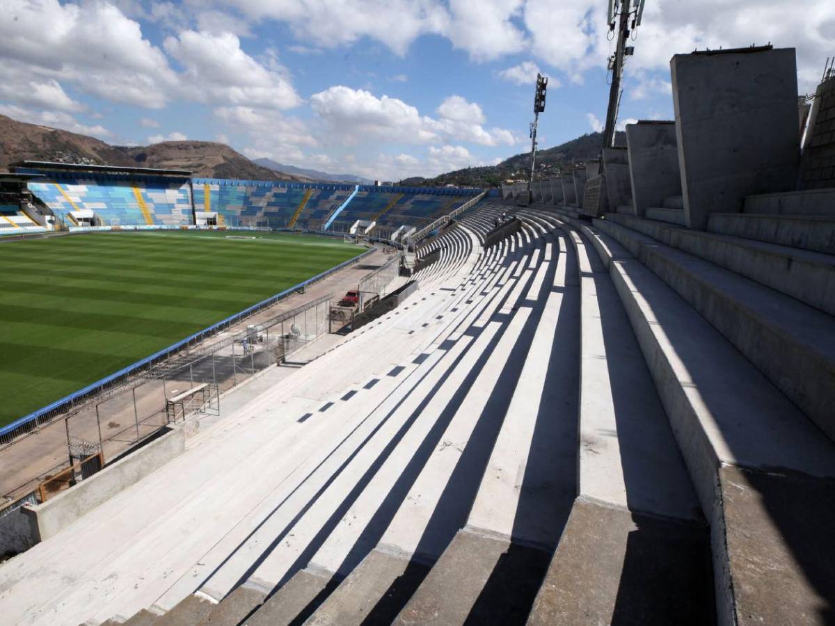 Chelato Uclés: Nueva gradería casi lista para el clásico Olimpia vs Motagua​​​​​