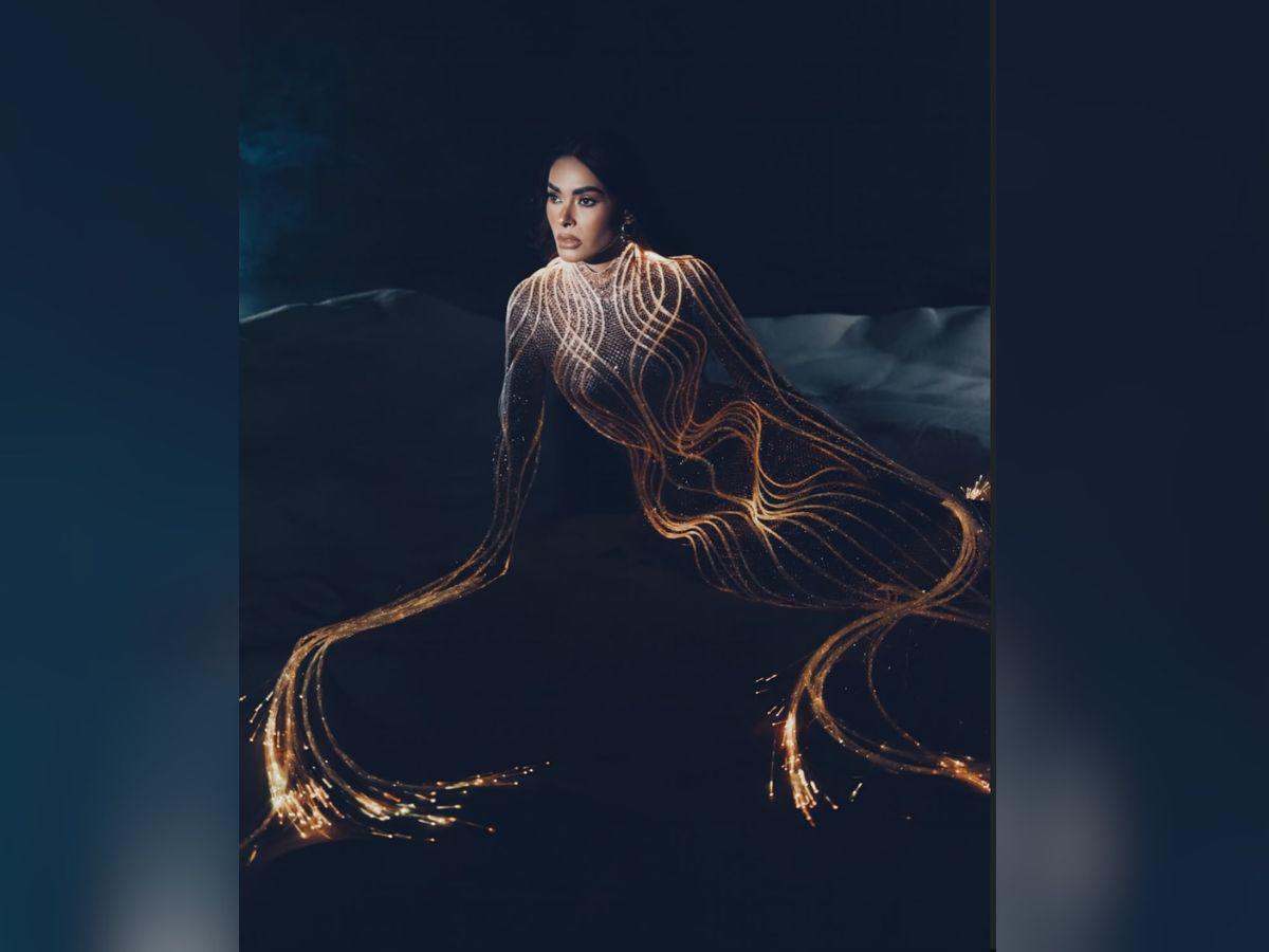 Galilea Montijo impacta con vestido con microcristales y luz led en La Casa de los Famosos México