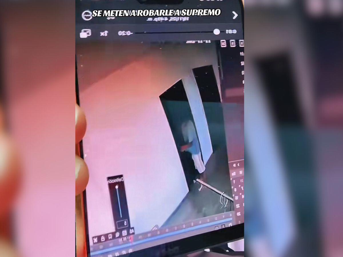 Cámaras de seguridad captan a ladrón en la casa de Supremo