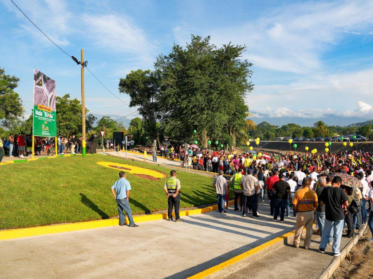 Así se ve el nuevo vado “El Pollo”, entregado por el alcalde Roberto Contreras