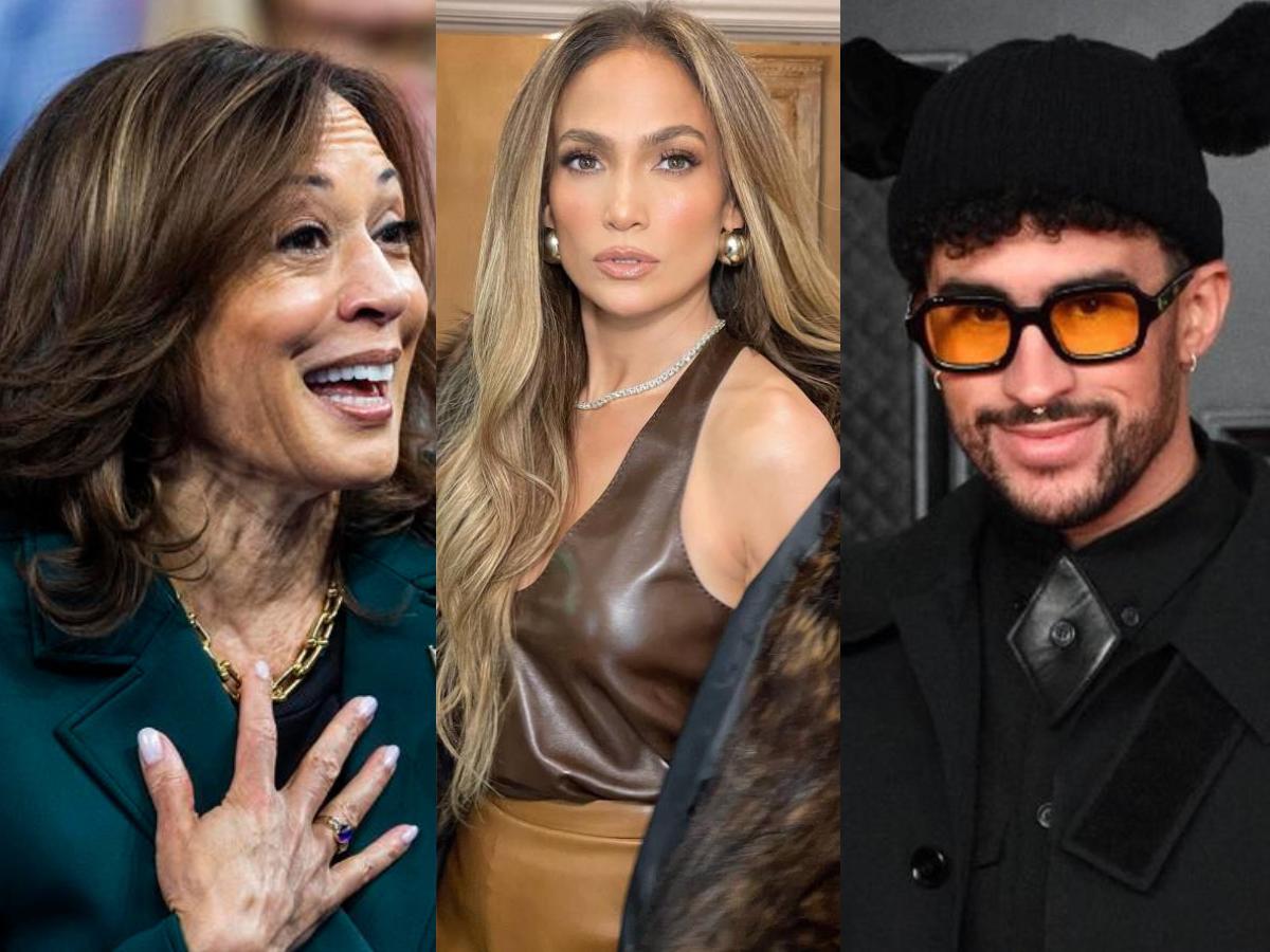 Harris está orgullosa de contar con el apoyo de Bad Bunny y JLO en su campaña