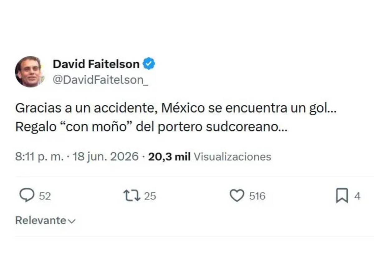 Faitelson advierte y provoca enojo tras partido de México en el Mundial 2026