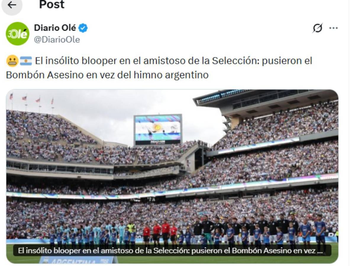 Argentina - Honduras: Indignación, señalan a jugador de la H y curioso blooper