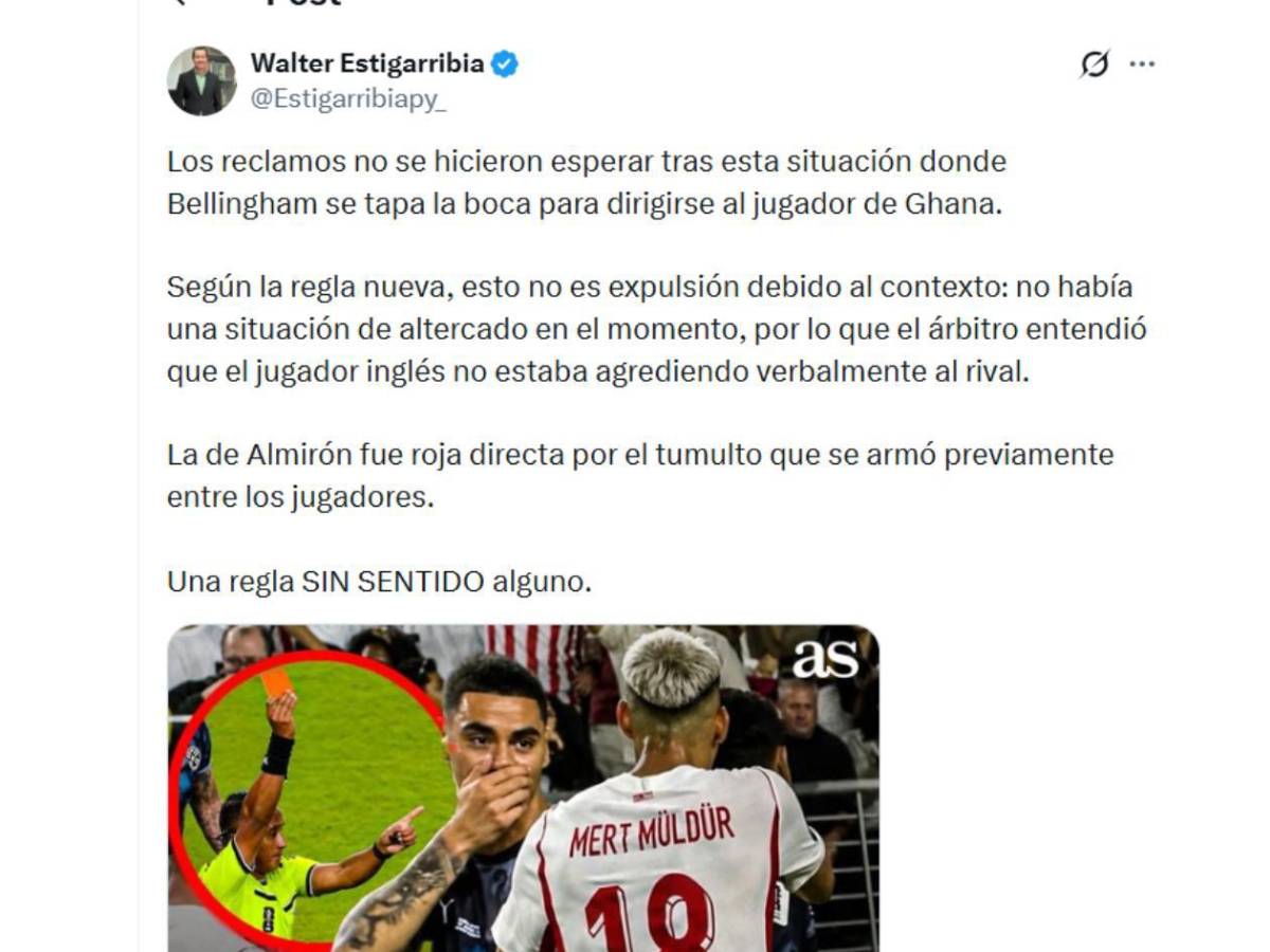 Said Martínez desata debate mundial tras polémica decisión con Jude Bellingham