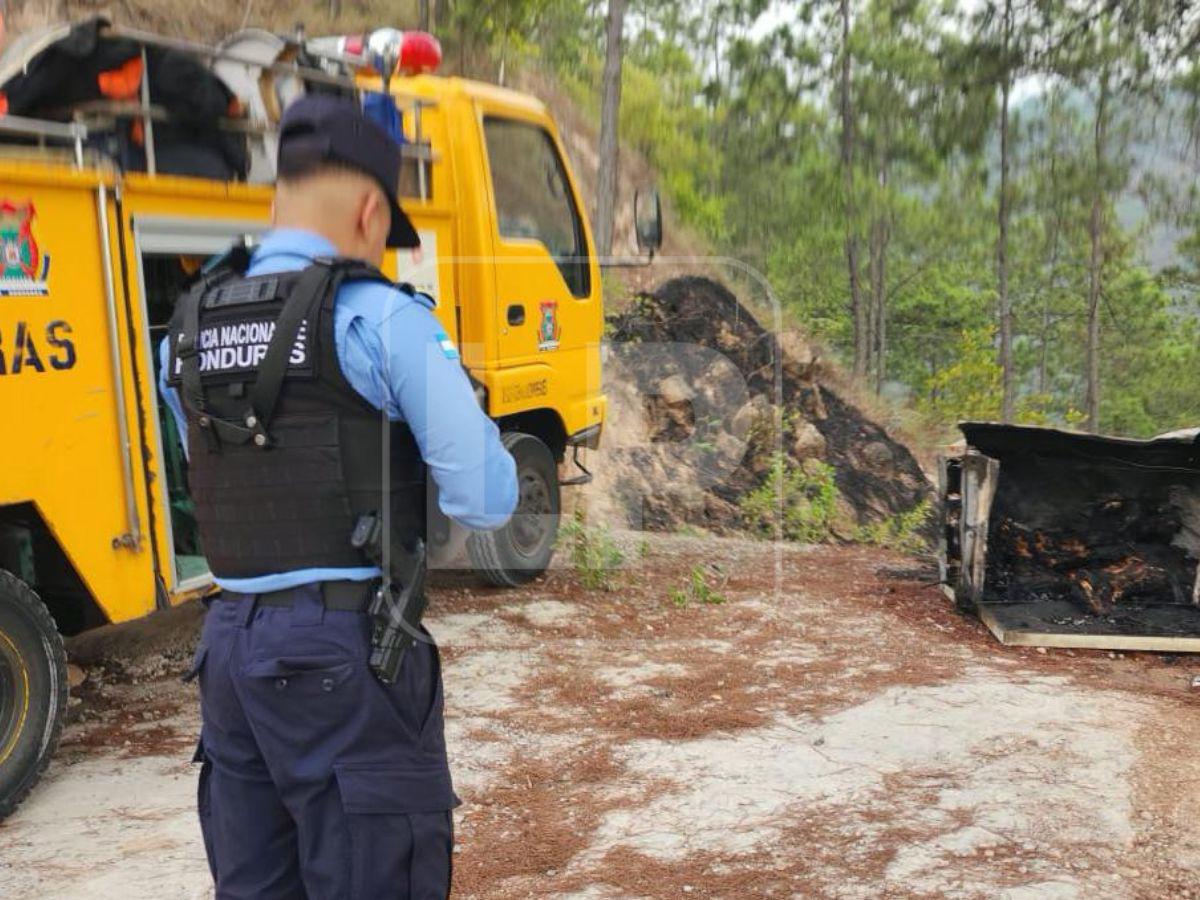 Una mujer estaría entre los tres cuerpos calcinados hallados en El Cimarrón