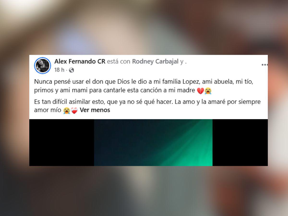 Mataron a su madre el día de su cumpleaños en Catacamas y él les dijo: “Yo te perdono”