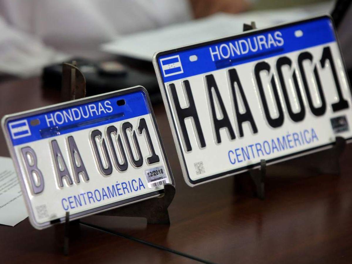 Más de 300,000 mil placas listas para entregarse en Honduras