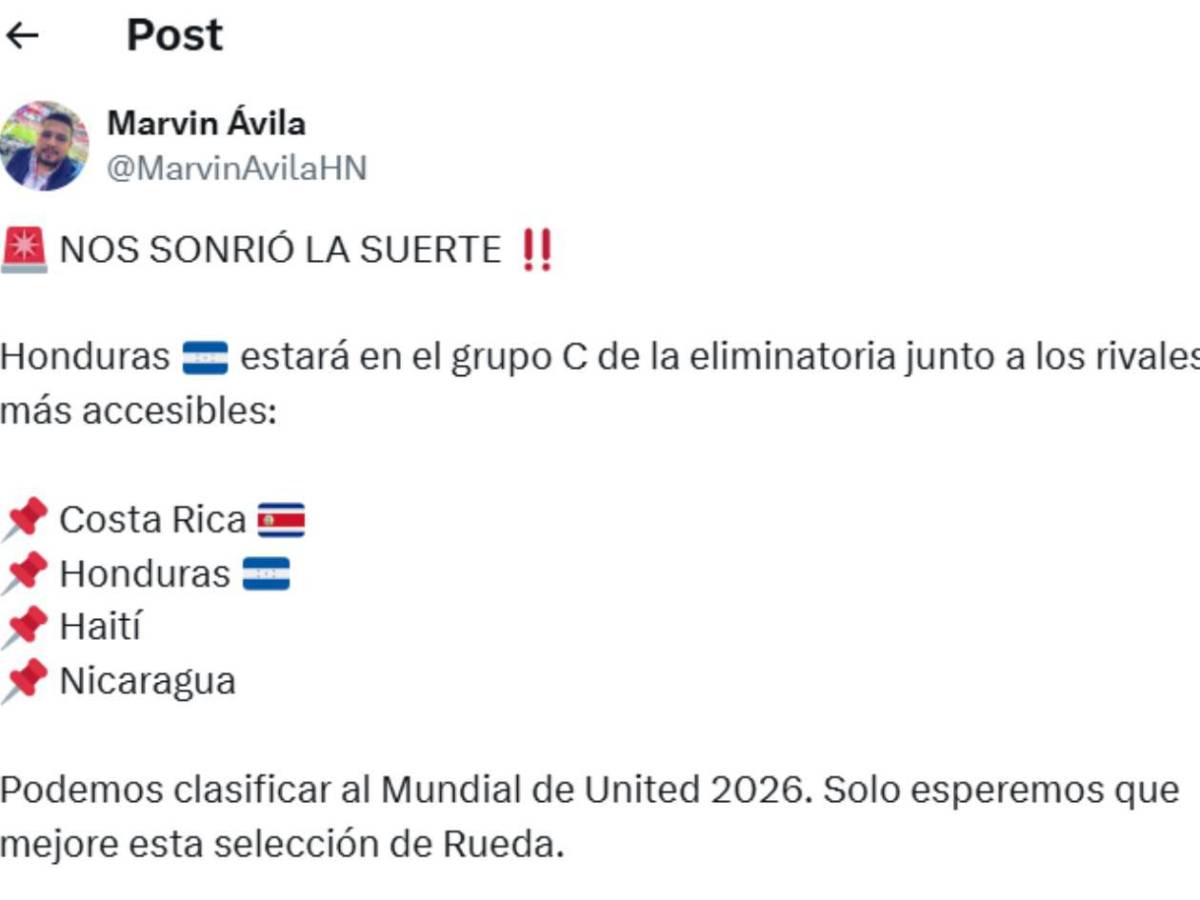 Mundial 2026: Se mofan de Honduras y venganza tras sorteo de eliminatorias de Concacaf