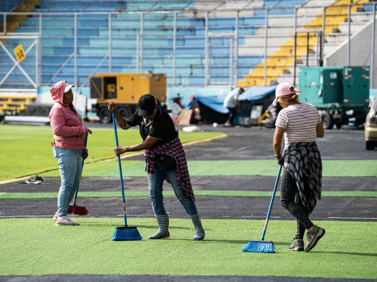 Así luce el Estadio Nacional horas antes del Honduras-Haití por eliminatorias