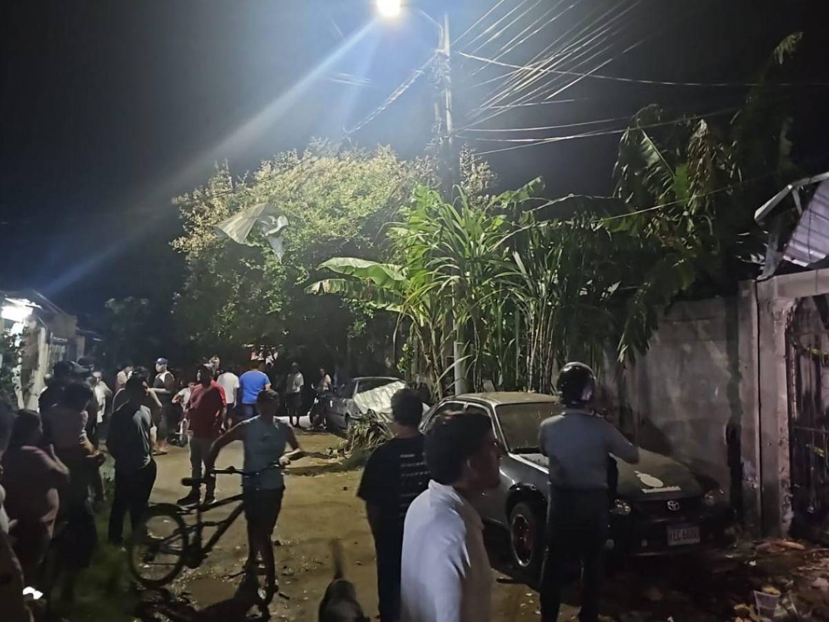 Tragedia en Chamelecón: Las  imágenes de la explosión de pólvora que dejó un muerto y dos heridos