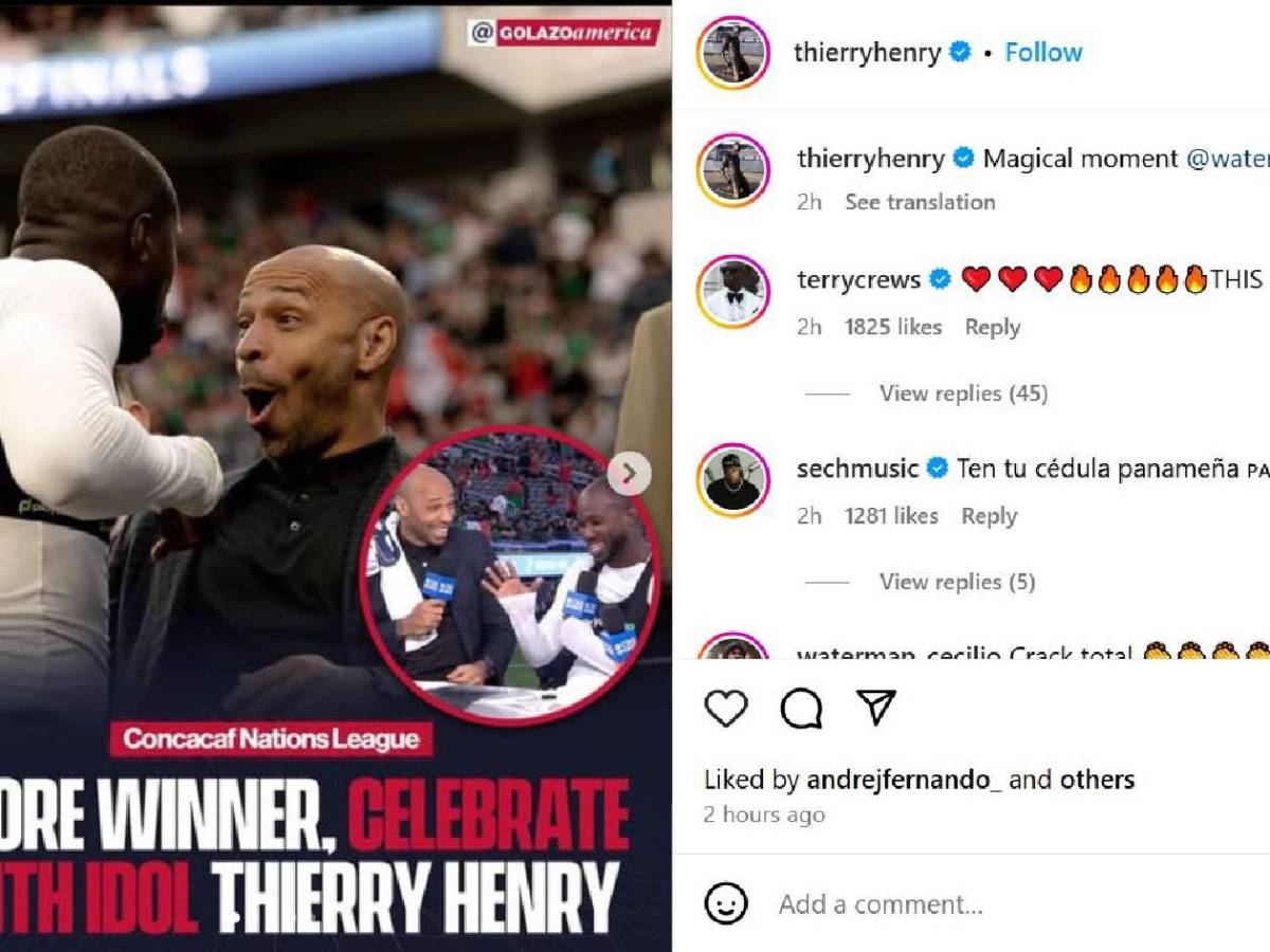 Thierry Henry quedó sorprendido: reveló por qué Panamá festejó con él