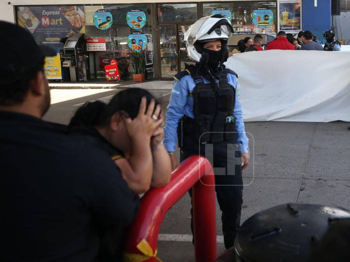 Desgarradora escena tras la muerte de mototaxista en Comayagüela