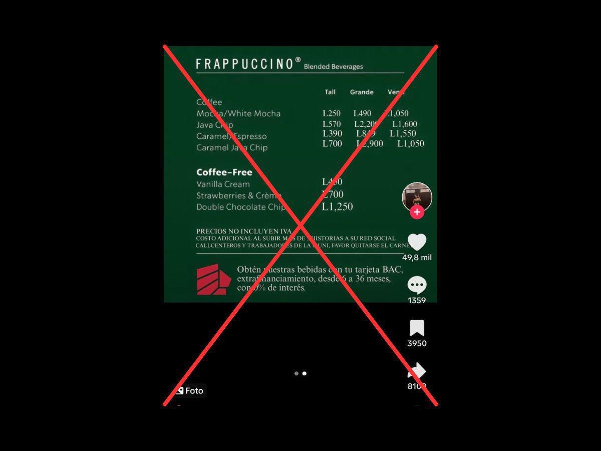 Captura de pantalla a una publicación de TikTok realizada el 17 de mayo de 2024.